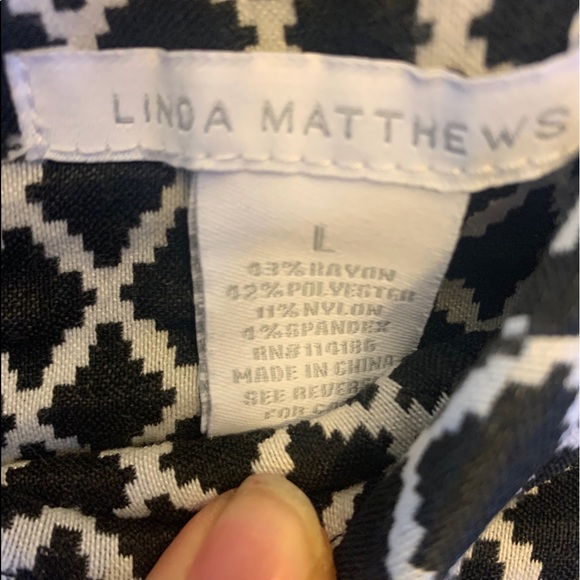 Navy and white pencil skirt Sz lrg - Picture 3 of 5